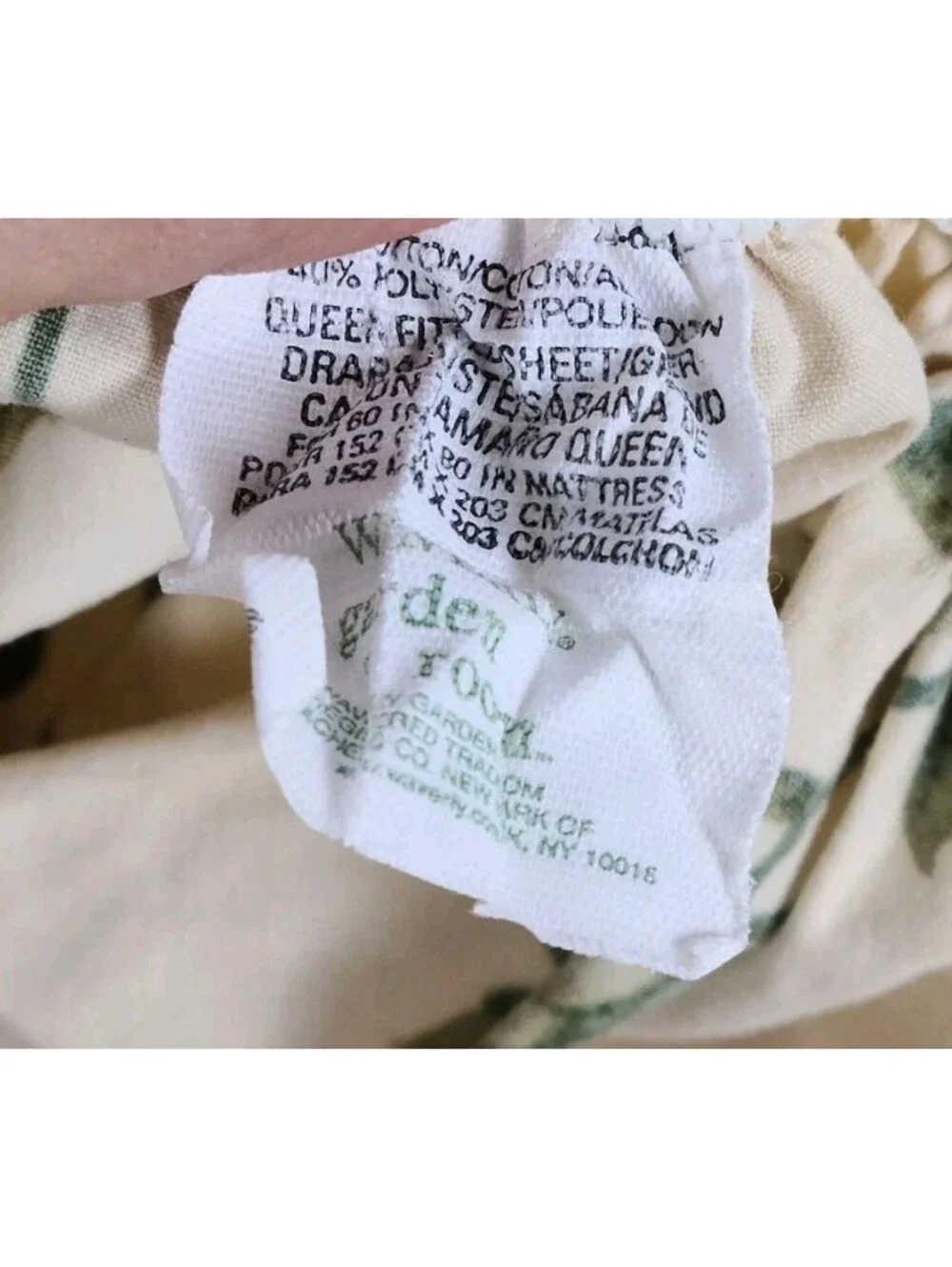 Waverly Garden Home Yellow Roses Queen Size Fitted & Flat Sheet Set
